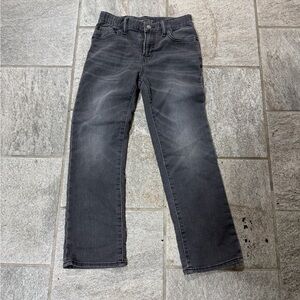 GAP kids Straight Jeans in Faded Black